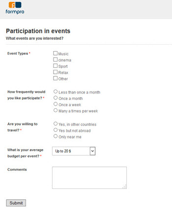 Event Participation Survey